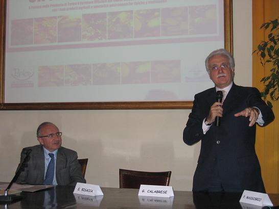 dietologo Giorgio Calabrese ed il Presidente Saitta