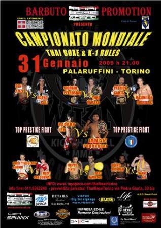 Thai Boxe Campionati mondiali Torino